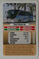 Thun/805088/246070---quartett-spielkarte-mit-setra-415 (246'070) - Quartett-Spielkarte mit Setra 415 HDH-4 am 12. Februar 2023 in Thun