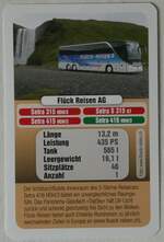 Thun/805090/246072---quartett-spielkarte-mit-setra-416 (246'072) - Quartett-Spielkarte mit Setra 416 HDH-3 am 12. Februar 2023 in Thun