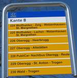 heiden/745622/169897---postauto-haltestellenschild---heiden-post (169'897) - PostAuto-Haltestellenschild - Heiden, Post - am 12. April 2016