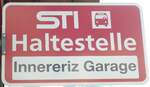 Eriz/739961/133859---sti-haltestellenschild---eriz-innereriz (133'859) - STI-Haltestellenschild - Eriz, Innereriz Garage - am 28. Mai 2011