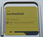 Thun/748886/199651---sti-haltestellenschild---thun-lerchenfeld (199'651) - STI-Haltestellenschild - Thun, Lerchenfeld - am 6. Dezember 2018