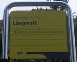 (209'732) - STI-Haltestellenschild - Allmendingen bei Thun, L�ngmatt - am 22.