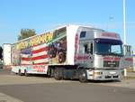 MAN 19.403 Silent Sattelzug und Showtruck in Neubrandenburg.
