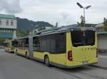 (154'268) - Landbus Unterland, Dornbirn - BD 13'999 - Mercedes am 20. August 2014 beim Bahnhof Bregenz