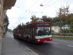 stadtbus-salzburg/631496/197533---obus-salzburg---nr (197'533) - OBUS Salzburg - Nr. 243/S 802 EP - Grf&Stift Gelenktrolleybus (ex Nr. 9663) am 14. September 2018 in Salzburg, Mozartsteg