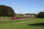 1116 155 aus Salzburg kommend am 6. Oktober 2024 bei Axdorf.