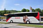 Setra 515 HD von Blaguss aus sterreich am 8.5.2015 in Krems unterwegs.