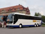 MAN Lion`s Coach aus den NL am 25.4.2014 beim Hauptbahnhof Leipzig gesehen.