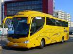 Frankreich, Languedoc-Roussillon, Hrault, Montpellier Sabines (an der Trambahn Linie 2): ein MAN Irizar pb auf der Fahrt von Nizza nach Lissabon.