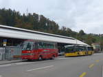 (221'877) - Biegger, Uster - Nr. 31/GL 1946 - Setra (ex AFA Adelboden Nr. 31; ex AFA Adelboden Nr. 10; ex Frhlich, Zrich) am 12. Oktober 2020 beim Bahnhof Bauma