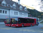 AFA Adelboden/793669/241856---afa-adelboden---nr (241'856) - AFA Adelboden - Nr. 27/BE 26'773 - Mercedes am 27. Oktober 2022 beim Bahnhof Kandersteg