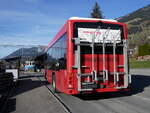 (269'002) - AFA Adelboden - Nr. 56/BE 611'030 - Scania/Hess am 7. November 2024 beim Bahnhof Lenk