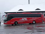 (271'110) - AFA Adelboden - Nr. 26/BE 26'708 - Setra am 11. Januar 2025 beim Bahnhof Frutigen