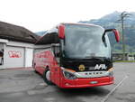 (291'312) - AFA Adelboden - Nr. 25/BE 26'706 - Setra am 1. Oktober 2026 beim Bahnhof Frutigen