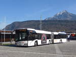 (202'873) - BBA Aarau - Nr. 157/AG 441'157 - Solaris am 22. Mrz 2019 beim Bahnhof Alpnachstad