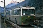 (051'319) - SVB Bern (TVS) - Nr. 38 - FBW/R&J Gelenktrolleybus am 1. Januar 2002 beim Bahnhof Biasca