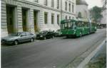 (020'031) - BVB Basel - Nr. 922 - Mercedes Gelenktrolleybus (ex Kaiserslautern/Deutschland Nr. 137) am 8. Oktober 1997 in Basel, Claragraben
