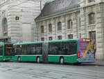 (253'664) - BVB Basel - Nr. 7014/BS 99'314 - Mercedes am 12. August 2023 beim Bahnhof Basel