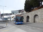 (202'059) - SBC Chur - Nr. 107/GR 100'107 - Setra am 10. Mrz 2019 beim Bahnhof St. Moritz
