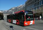 (233'613) - Chur Bus, Chur - Nr. 1/GR 97'501 - Mercedes am 9. Mrz 2022 beim Bahnhof Chur