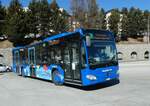 (233'671) - Engadin Bus, St. Moritz - Nr. 106/GR 100'106 - Mercedes am 10. Mrz 2022 beim Bahnhof St. Moritz