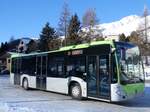 (270'258) - Engadin Bus, St. Moritz - GR 100'352 - Mercedes (ex Busland, Burgdorf Nr. 112) am 27. Dezember 2024 beim Bahnhof Zuoz