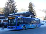 MAN/871811/270261---engadin-bus-st-moritz (270'261) - Engadin Bus, St. Moritz - Nr. 91/GR 156'991 - MAN (ex AHW Horgen; ex TRAVYS Yverdon Nr. 118) am 27. Dezember 2024 beim Bahnhof Zuoz