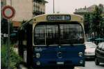 (024'411) - FART Locarno - Nr. 22/TI 47'522 - Mercedes (ex AAGL Liestal Nr. 63) am 13. Juli 1998 beim Bahnhof Locarno