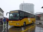 (149'047) - Fontana, Ilanz - Nr. 12/GR 43'774 - Irisbus am 1. Mrz 2014 beim Bahnhof Ilanz