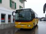 (149'097) - Fontana, Ilanz - Nr. 12/GR 43'774 - Irisbus am 1. Mrz 2014 beim Bahnhof Ilanz