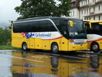 (253'390) - Grindelwaldbus, Grindelwald - Nr. 29/BE 47'910 - Setra am 5. August 2023 beim Bahnhof Grindelwald