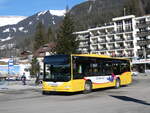 (272'172) - GrindelwaldBus, Grindelwald - Nr. 14/BE 202'568 - MAN/G�ppel am 17. Februar 2025 beim Bahnhof Grindelwald