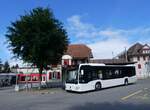 intertours-kerzers/863012/266676---intertours-domdidier---nr (266'676) - Intertours, Domdidier - Nr. 486/FR 300'486 - Mercedes (ex Wiener Linien, A-Wien Nr. 8122) am 6. September 2024 beim Bahnhof Tuffelen