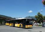 (252'615) - Kbli, Gstaad - Nr. 4/BE 360'355/PID 5204 - Setra am 11. Juli 2023 beim Bahnhof Gstaad