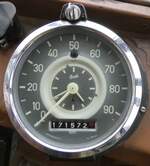 Saurer/867874/268692---aus-der-schweiz-lorenz (268'692) - Aus der Schweiz: Lorenz, Lyssach - BE 2548 U - Saurer/Saurer (ex Geiger, Adelboden Nr. 8; ex P 1997) am 26. Oktober 2024 in Kintzheim, Cigoland (Detailaufnahme - 1'171'572,5 Kilometer)