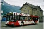 (068'616) - Niederer, Filzbach - Nr. 22/GL 95 - Mercedes am 19. Juni 2004 beim Bahnhof Nfels-Mollis