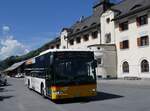 (266'235) - PostAuto Graubnden - GR 165'111/PID 5493 - Mercedes am 27. August 2024 beim Bahnhof Scuol-Tarasp