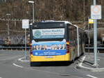 (246'468) - PostAuto Ostschweiz - SZ 58'001/PID 5181 - Mercedes (ex Kistler, Reichenburg) am 24. Februar 2023 beim Bahnhof Ziegelbrcke