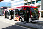 (279'328) - PostAuto Wallis - Nr. 158/VS 574'966/PID 12'158 - eMercedes am 23. August 2025 beim Bahnhof Sion