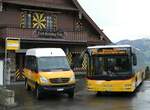 (247'113) - TSB Seelisberg - UR 1303/PID 4836 - Mercedes (ex Schnider, Sch�pfheim) + PostAuto Zentralschweiz - Nr. 700/NW 27'617/PID 5569 - MAN (ex Niederer, Filzbach Nr. 12; ex PostAuto Ostschweiz) am 10. M�rz 2023 beim Bahnhof Seelisberg