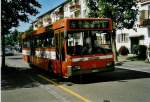 (048'323) - Regiobus, Gossau - Nr. 8/SG 16'492 - Mercedes (ex VBH Herisau Nr. 4) am 17. Juli 2001 beim Bahnhof Gossau