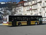 (233'244) - STI Thun - Nr. 129/BE 800'129 - MAN am 27. Februar 2022 beim Bahnhof Grindelwald (Einsatz Grindelwaldbus)