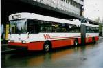 sw-wv-vw-winterthur/211631/022518---wv-winterthur---nr (022'518) - WV Winterthur - Nr. 131 - Saurer/FHS Gelenktrolleybus am 18. April 1998 beim Hauptbahnhof Winterthur