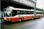 (022'522) - WV Winterthur - Nr. 161 - Mercedes Gelenktrolleybus am 18. April 1998 beim Hauptbahnhof Winterthur