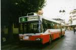 (027'707) - WV Winterthur - Nr. 154 - Mercedes Gelenktrolleybus am 24. Oktober 1998 beim Hauptbahnhof Winterthur
