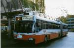 (027'715) - WV Winterthur - Nr. 159 - Mercedes Gelenktrolleybus am 24. Oktober 1998 beim Hauptbahnhof Winterthur