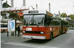 (027'724) - WV Winterthur - Nr. 124 - Saurer/FHS Gelenktrolleybus am 24. Oktober 1998 beim Hauptbahnhof Winterthur