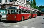 (041'508) - WV Winterthur - Nr. 116 - Berna/SWS-R&J Gelenktrolleybus am 19. Juni 2000 beim Hauptbahnhof Winterthur