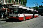 (041'519) - WV Winterthur - Nr. 131 - Saurer/FHS Gelenktrolleybus am 19. Juni 2000 beim Hauptbahnhof Winterthur