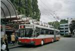 (070'029) - SW Winterthur - Nr. 157 - Mercedes Gelenktrolleybus am 21. August 2004 beim Hauptbahnhof Winterthur